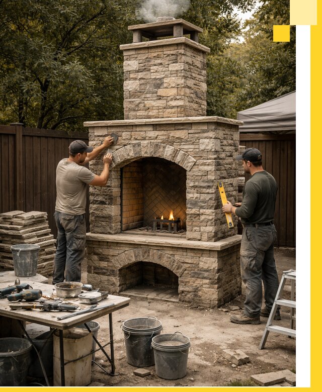 Проектирование и установка уличных каминов в Чайковском