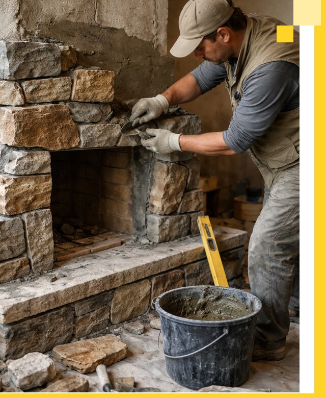 Изготовление и установка каменных каминов под ключ в Чайковском