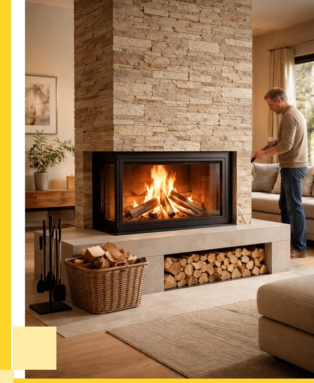 Дровяной камин под ключ в Чайковском от 202420 р. | ЭриданЧкв