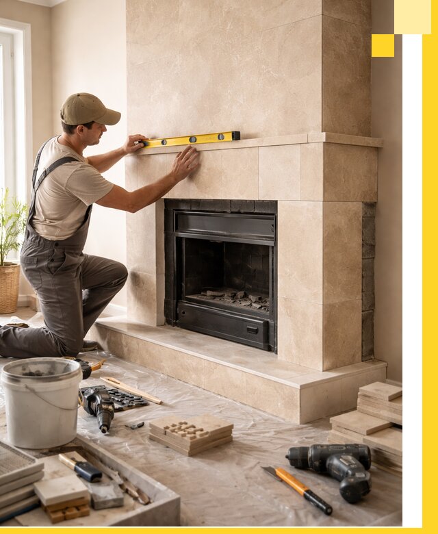 Установка и монтаж каминов в частном доме под ключ в Чайковском