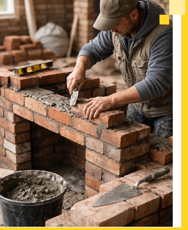 Кладка каминов под ключ в Чайковском профессиональная отделка и монтаж