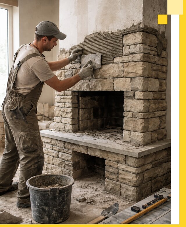 Строительство каминов под ключ в Чайковском от проектирования до монтажа