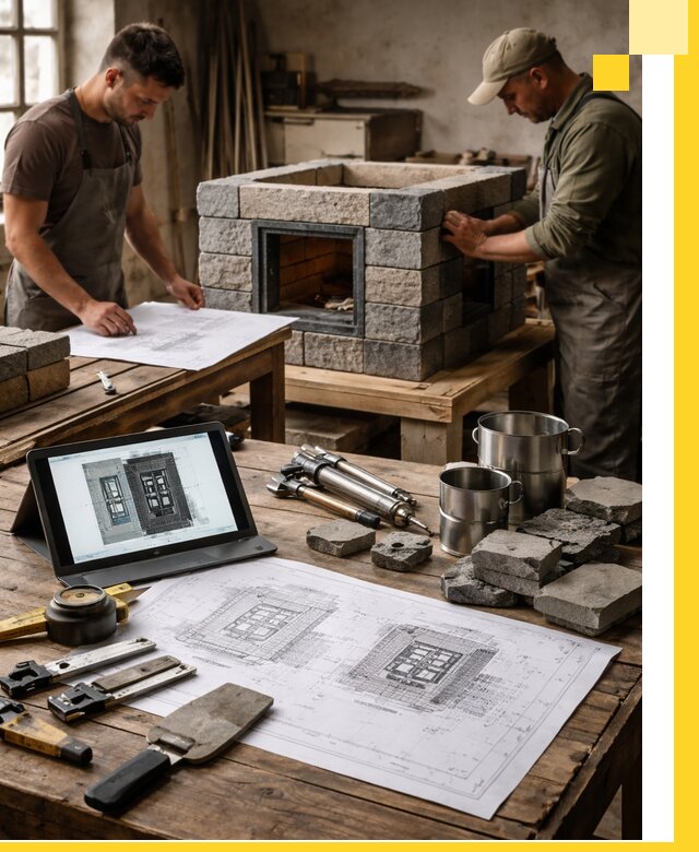 Разработка проектов печей с согласованием и монтажом в Чайковском