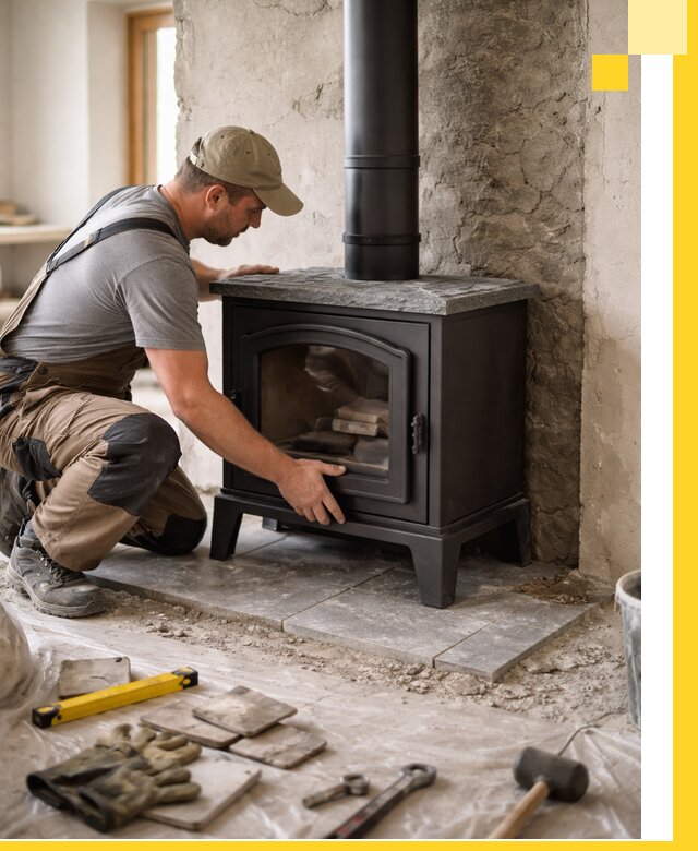 Профессиональный монтаж печей и каминов в Чайковском под ключ