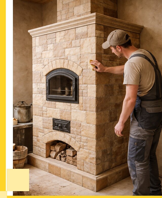 Облицовка печей в Чайковском от 4554 р. под ключ | ЭриданЧкв