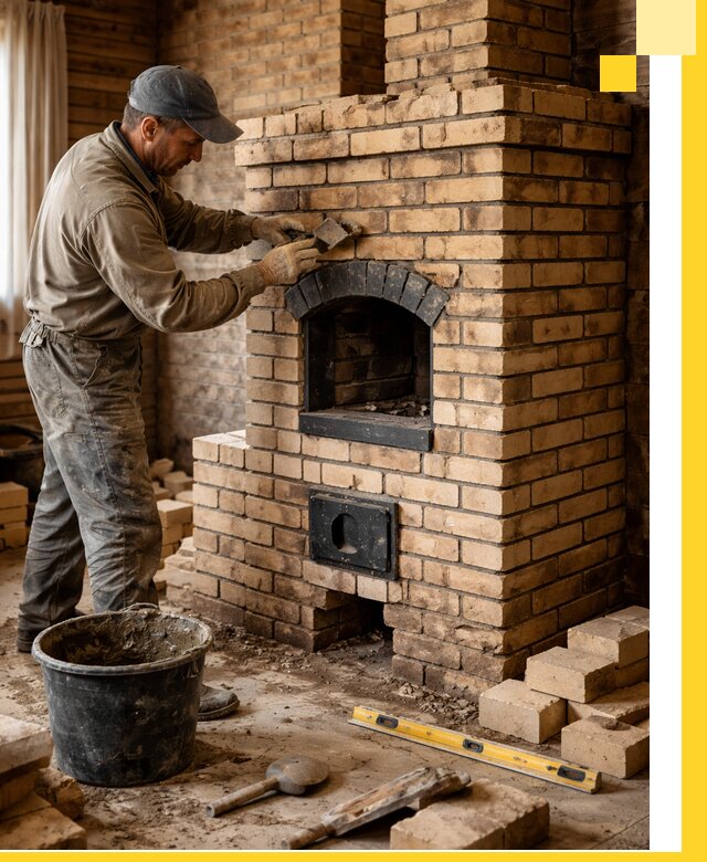 Кирпичные печи под ключ в Чайковском: проектирование и кладка