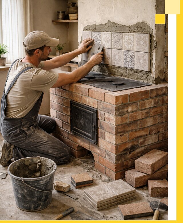 Печи с плитой на заказ монтаж гарантия и сервис в Чайковском