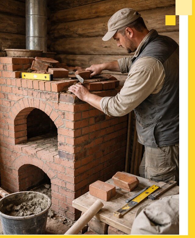 Изготовление и установка русских печей в Чайковском под ключ