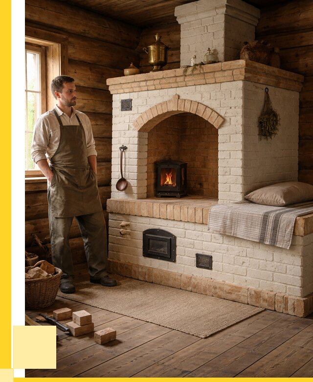 Русские печи с лежанкой под ключ в Чайковском от 151815 р. ЭриданЧкв