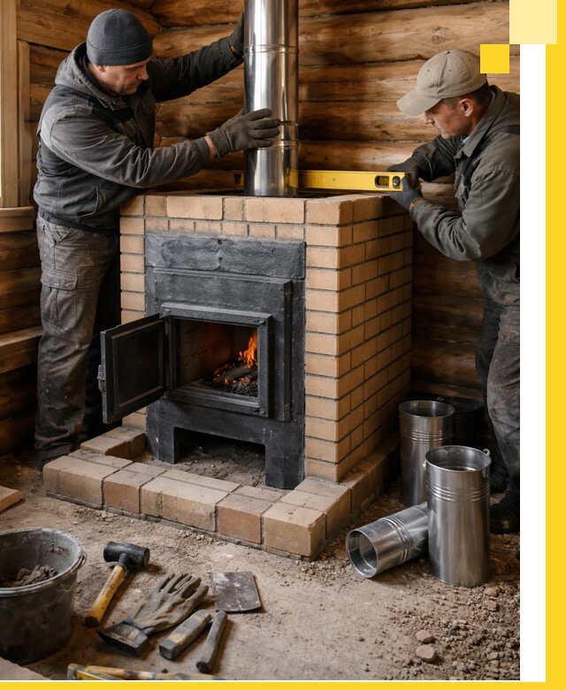 Проектирование, изготовление и установка банных печей в Чайковском