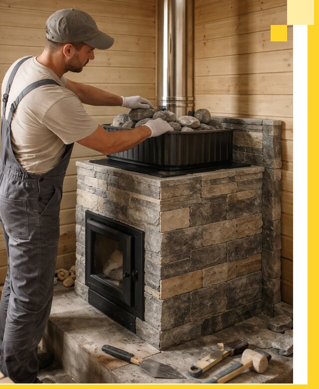 Печи для парной в Чайковском, производство, монтаж и обслуживание