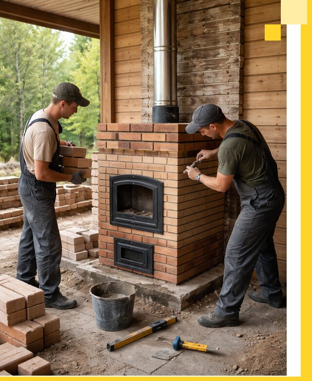 Производство и установка дачных печей под ключ в Чайковском