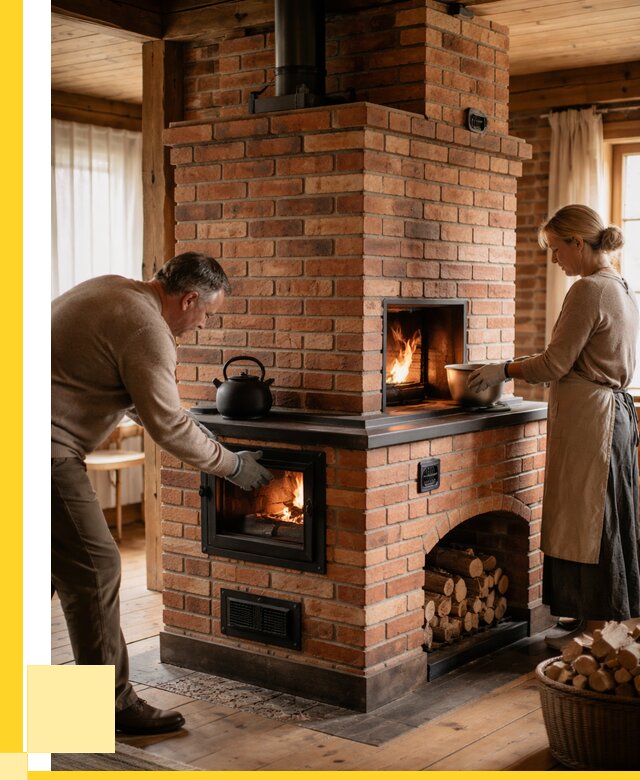 Печи для загородного дома под ключ в Чайковском от 80968 р. | ЭриданЧкв