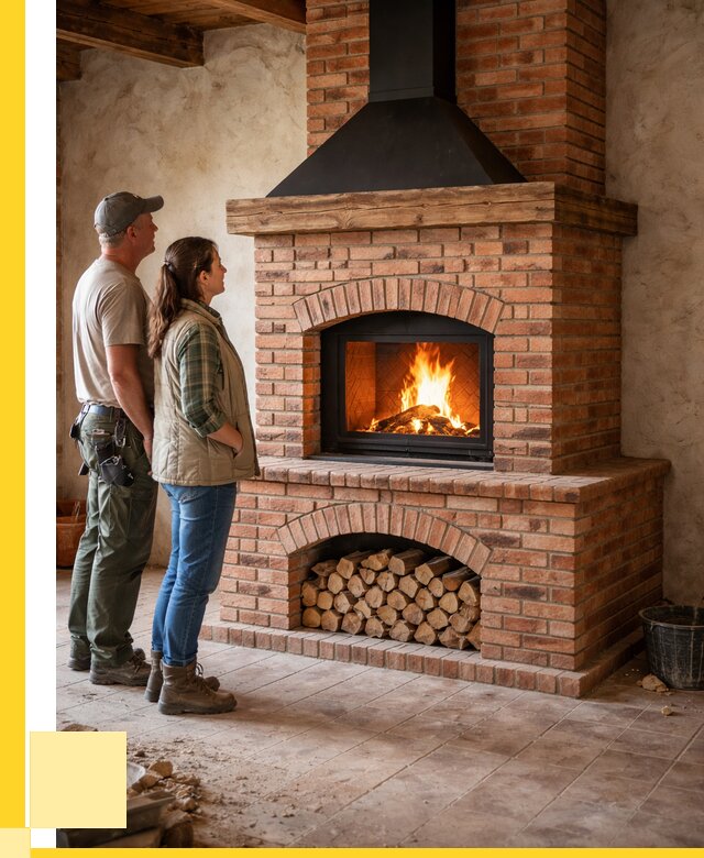 Печи камины из кирпича в Чайковском от 121452 р. | ЭриданЧкв