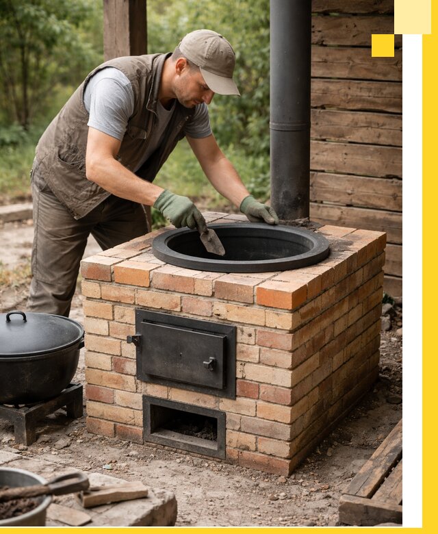 Изготовление и установка печей для казана в Чайковском под ключ