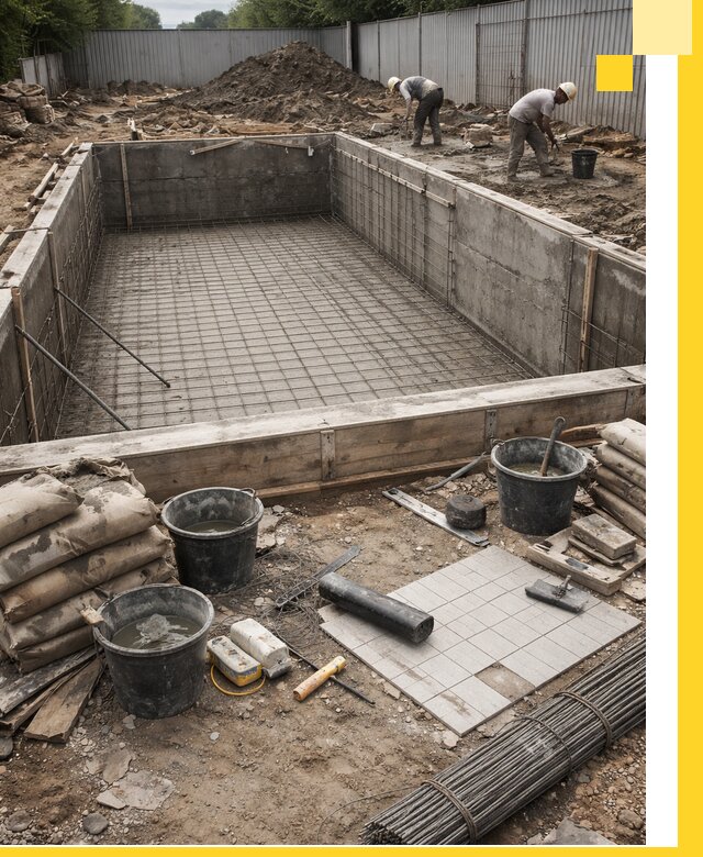 Строительство бассейнов под ключ в Чайковском, дизайн и монтаж