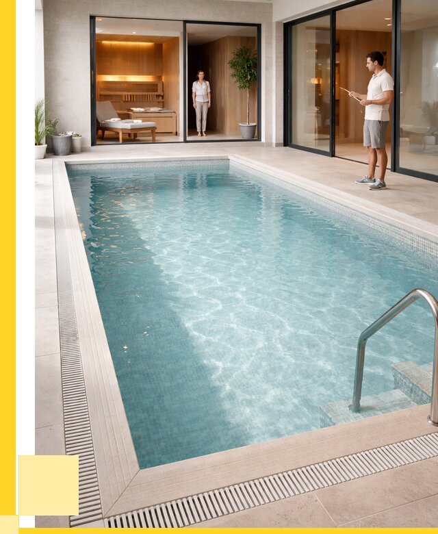 Отделка бассейна пленкой ПВХ в Чайковском от 3542 р. - ЭриданЧкв