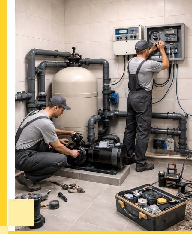 Монтаж оборудования для бассейнов в Чайковском от 40484 р. | ЭриданЧкв