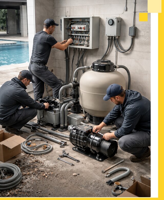 Профессиональный монтаж оборудования для бассейнов в Чайковском