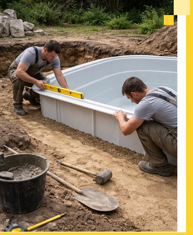 Производство и установка пластиковых бассейнов в Чайковском под ключ
