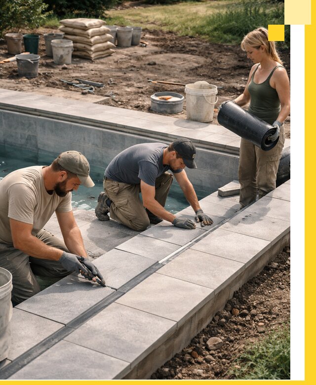 Строительство и монтаж уличных бассейнов под ключ в Чайковском