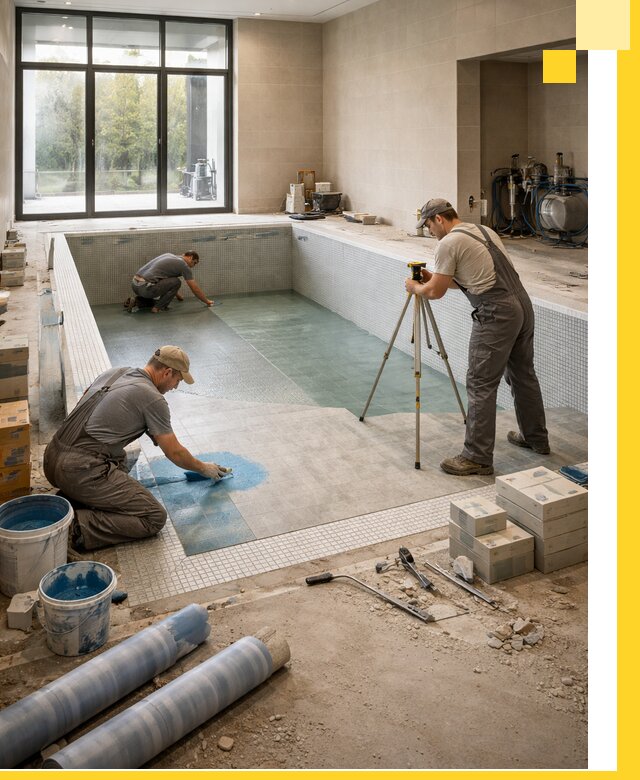 Проект и строительство закрытых бассейнов в Чайковском под ключ