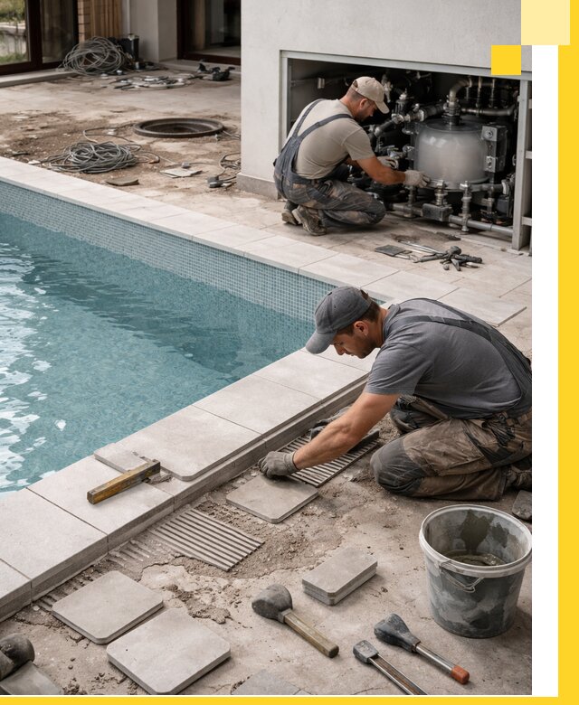 Строительство и монтаж бассейнов в коттедже в Чайковском