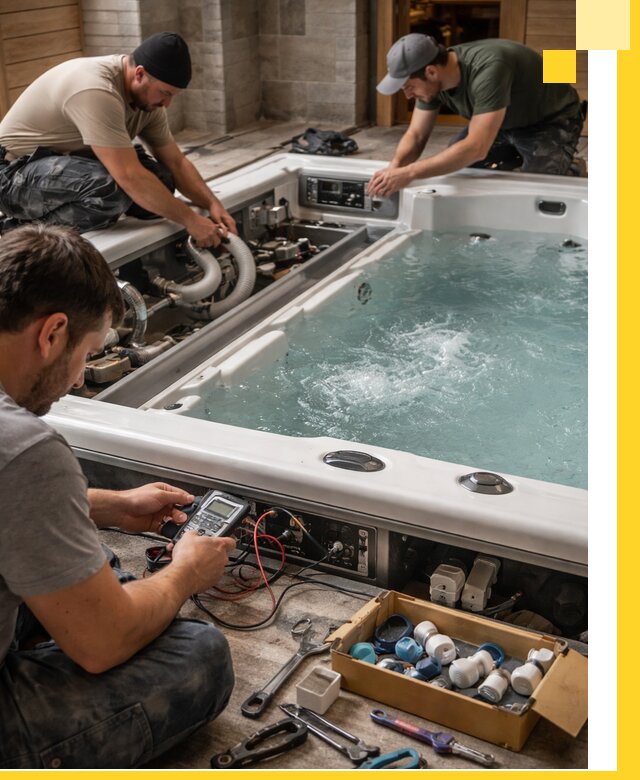 Гидромассажные бассейны под ключ в Чайковском, дизайн и монтаж