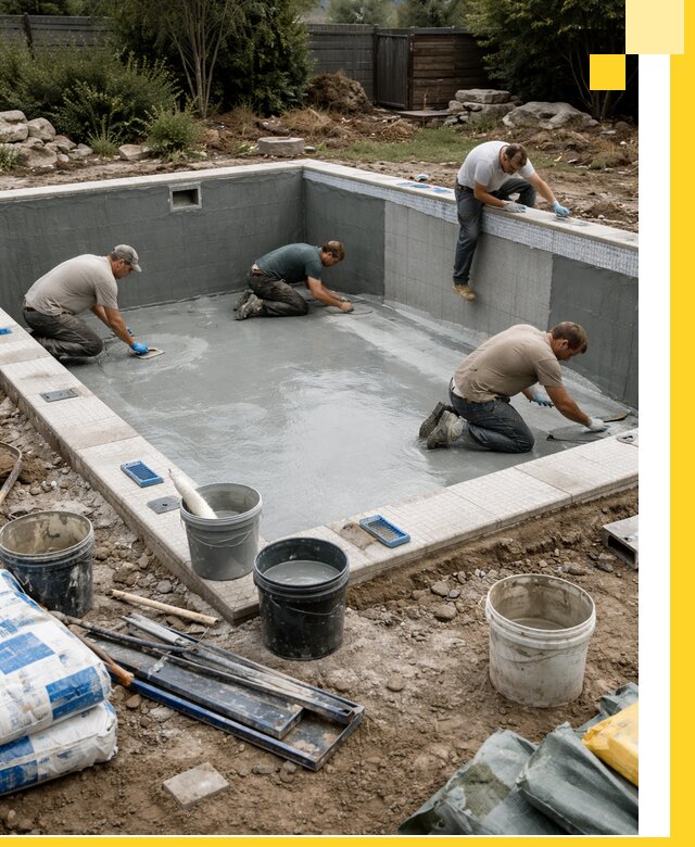 Изготовление и монтаж чаши бассейна под ключ в Чайковском