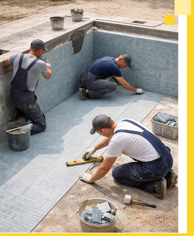 Укладка и установка плитки для бассейнов под ключ в Чайковском