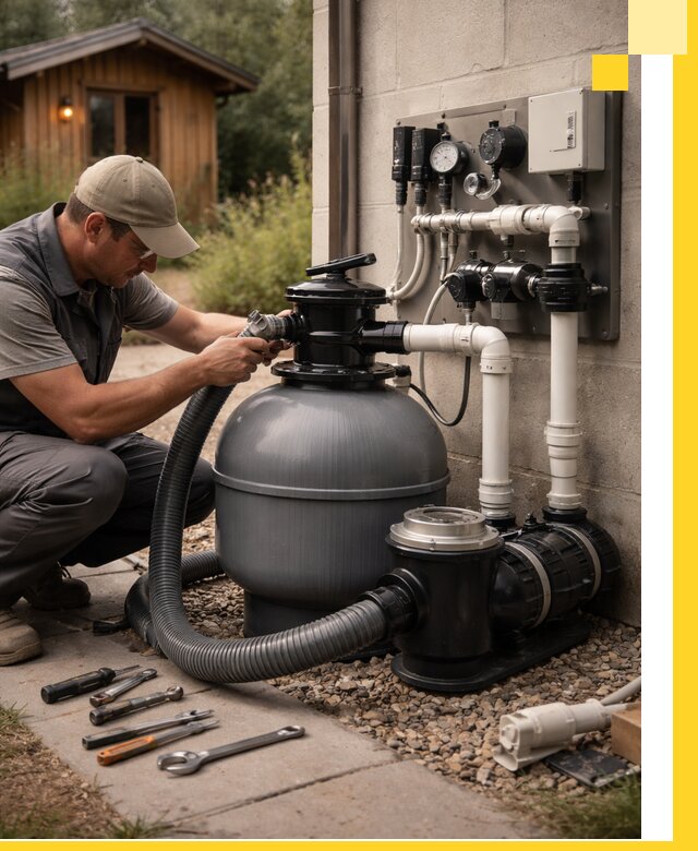 Продажа и монтаж фильтров и насосов для бассейнов в Чайковском