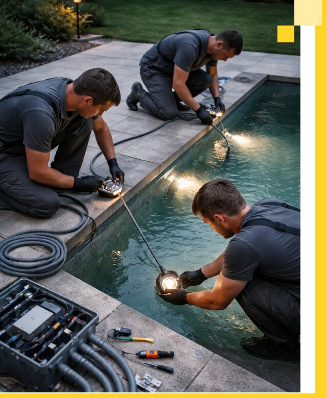 Профессиональное освещение бассейнов в Чайковском: дизайн и монтаж