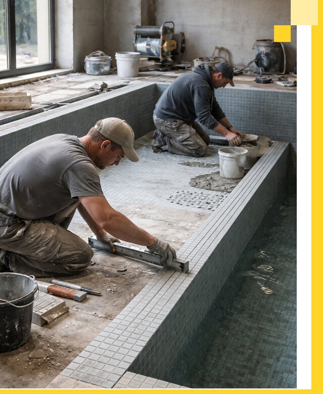 Строительство бассейна в частном доме в Чайковском под ключ