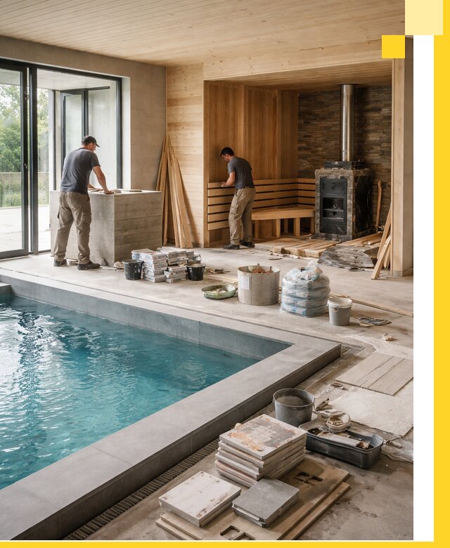 Проектирование и строительство бань с бассейном в Чайковском