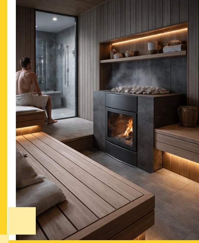 Проект сауны в частном доме в Чайковском от 35424 р. | ЭриданЧкв