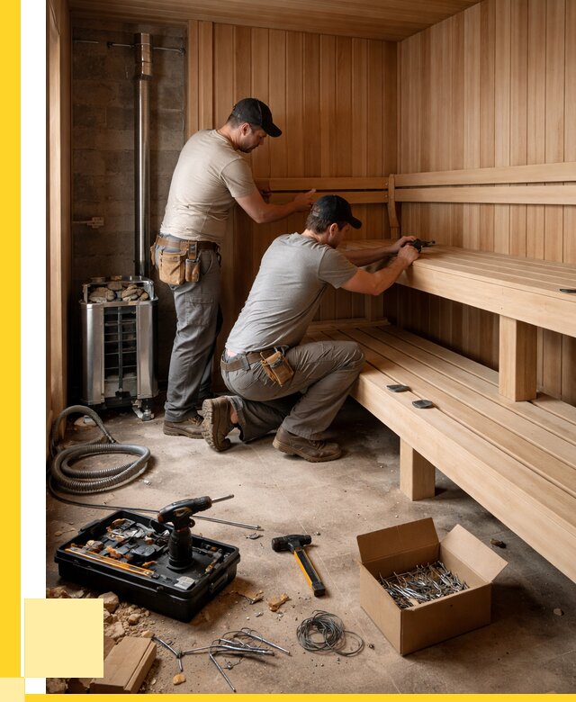 Монтаж саун под ключ в Чайковском от 121452 р. | ЭриданЧкв