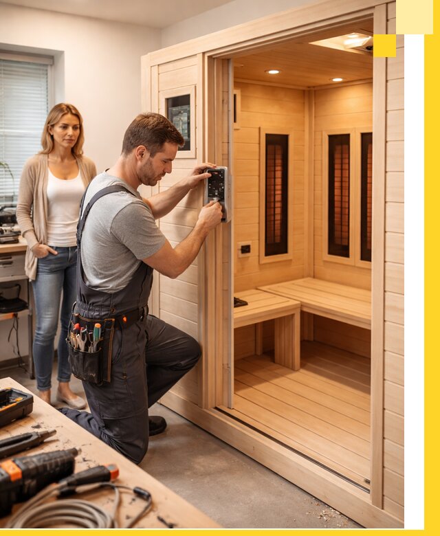 Инфракрасные сауны под ключ в Чайковском продажа и установка