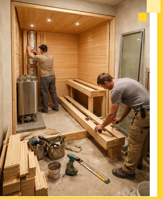 Проектирование и установка домашних саун под ключ в Чайковском