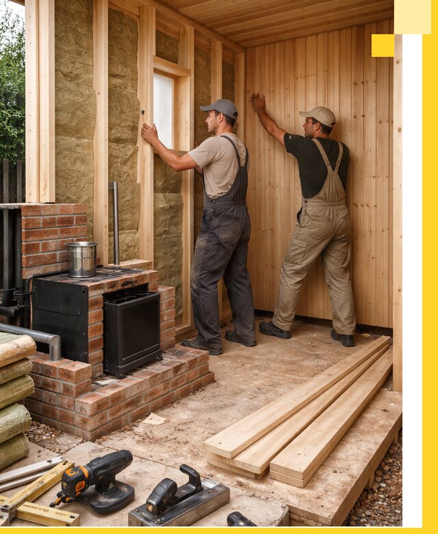 Строительство и установка дачных саун под ключ в Чайковском