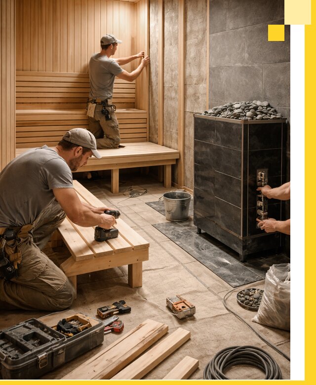 Дизайн и строительство интерьерных саун под ключ в Чайковском