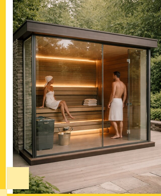Сауна стеклянная и двери для сауны в Чайковском от 253025 р. | ЭриданЧкв