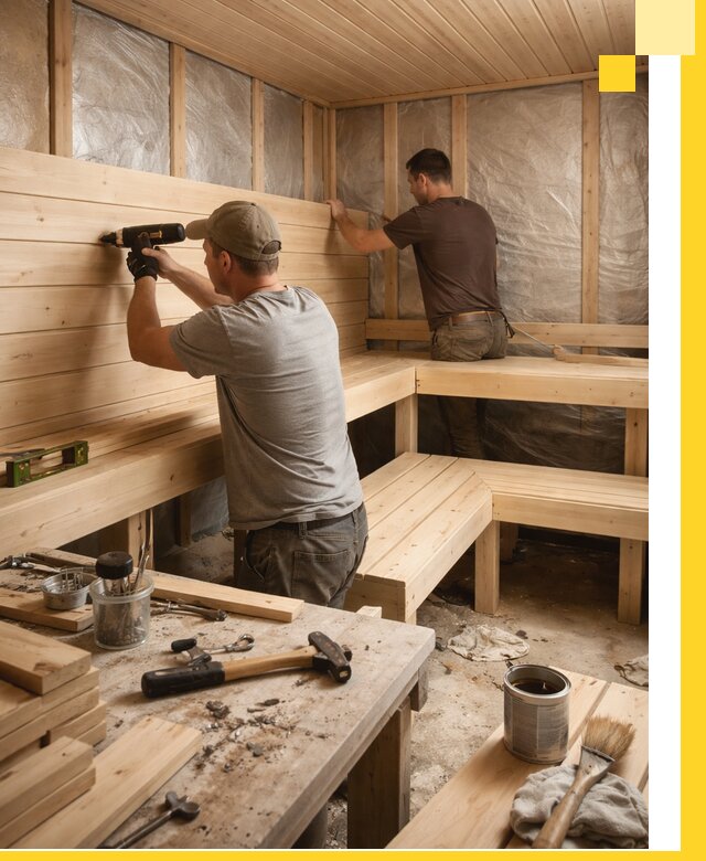 Профессиональная отделка бань и саун под ключ в Чайковском