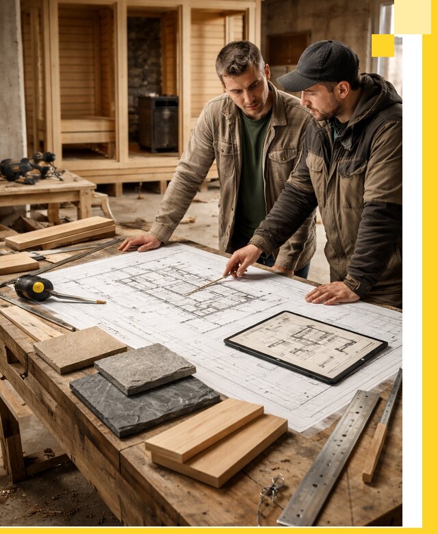 Проекты бань под ключ и планы строительства в Чайковском