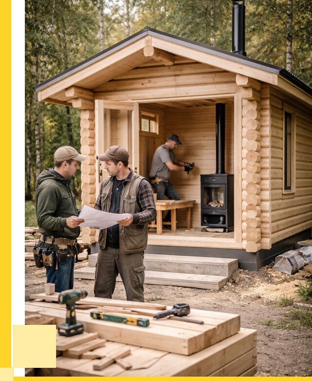 Монтаж бань под ключ в Чайковском — от 202420 р. | ЭриданЧкв