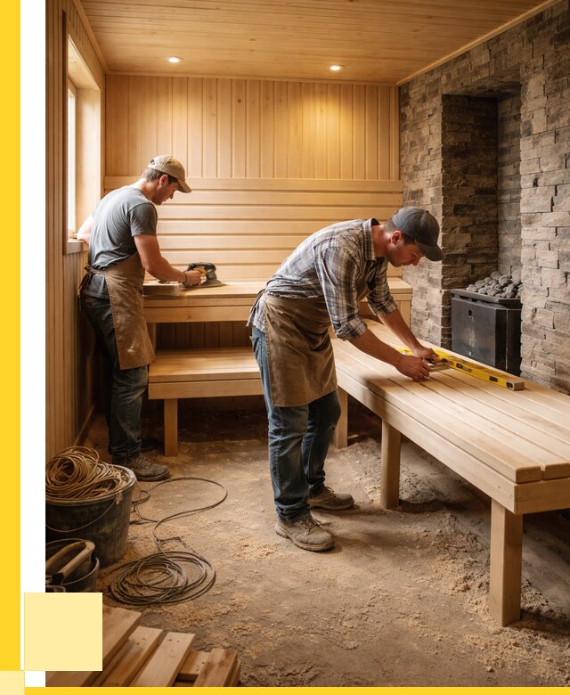 Отделка бани в Чайковском: внутренняя отделка от 3036 р. | ЭриданЧкв