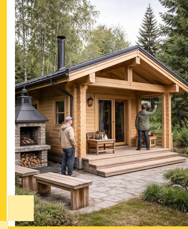 Деревянные бани под ключ в Чайковском от 455445 р. | ЭриданЧкв