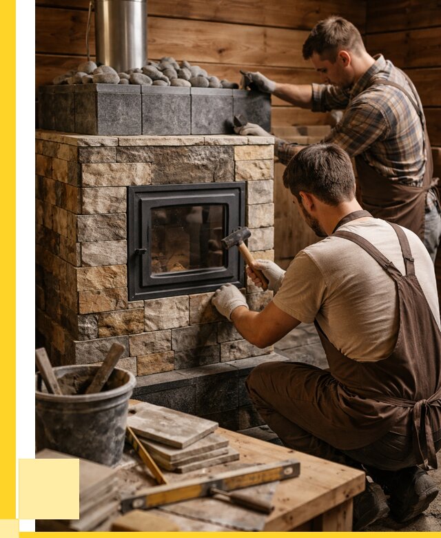 Облицовка банной печи в Чайковском от 15182 р. | ЭриданЧкв