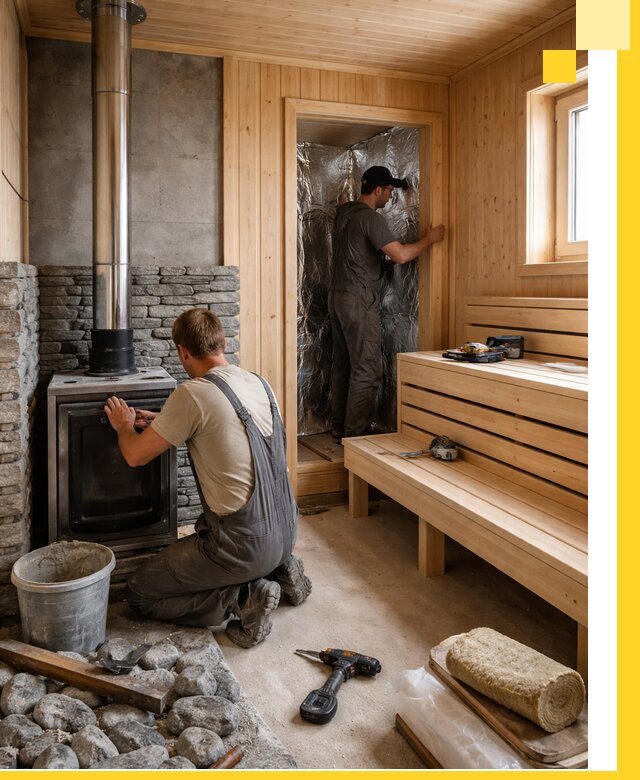 Строительство и изготовление бань под ключ в Чайковском