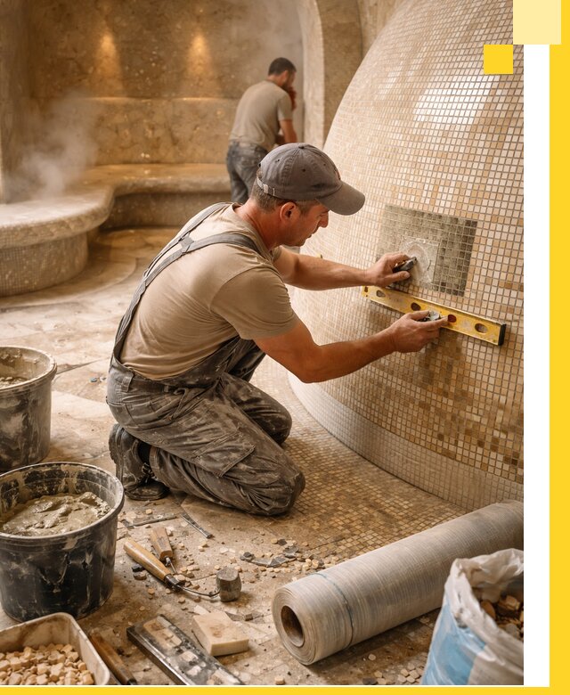 Хамам под ключ в Чайковском: проектирование, строительство, отделка