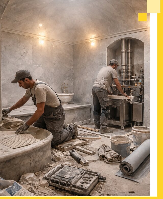 Строительство турецких бань хаммам под ключ в Чайковском